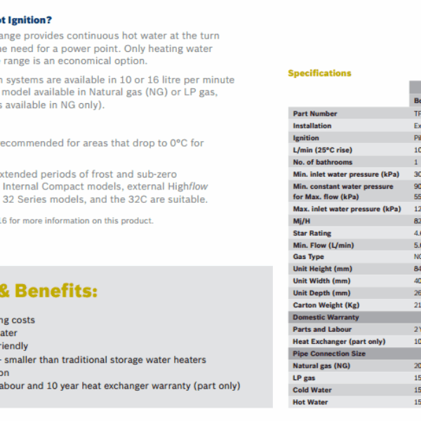 BOSCH PILOT IGNITION 10P