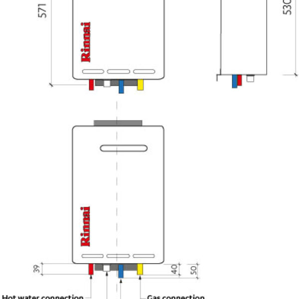 Rinnai VT 16EXT NG INFVT16N