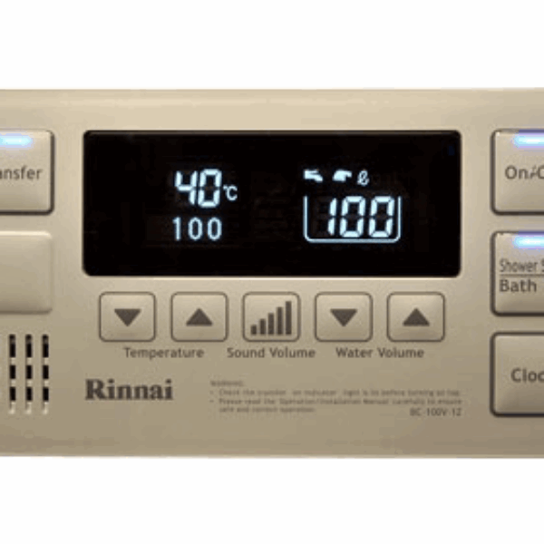 Rinai Bathroom Deluxe Controller