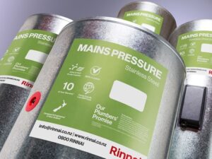 Rinnai Stainless Steel Mains Pressure Indoor Hot Water Cylinder 180L Standard MRT