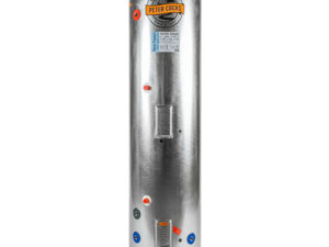 Peter Cocks Hot Water Cylinder Mains Pressure Stainless Steel Mid Coil Wetback 300L 3kW 560 × 2060mm