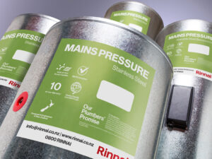 Rinnai Mains Pressure Indoor Stainless Steel Hot Water Cylinder 300L